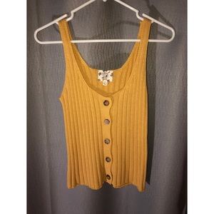 Yellow Hippie Knitted Tank